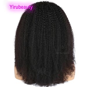 Yirubeauty Braziliaanse Afro-hoofdband pruik Capless pruiken 10-26inch natuurlijke kleur 150% 180% 210% dichtheid