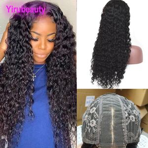 Yirubeauty Water Wave 2x6 Lace Fermeure Wig Curly Brésilien 100% Human Hair Wig Peruvien Vier