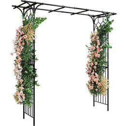 Yitahome Arch Trellis Metal Garden Arbor Varias plantas de escalada, arcos de boda para la decoración de la ceremonia en el césped al aire libre patio trasero