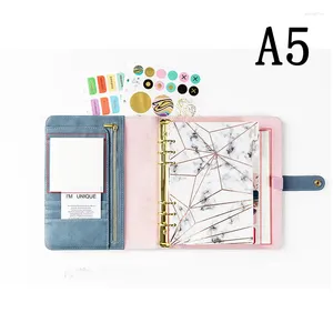 Yiwi Blue Diamond A5 A6 Notebook Horaire Planificateur de livre Berle Love-feuilles mignons fournitures scolaires