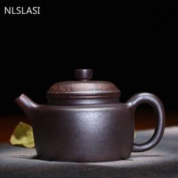 Yixing Purple Clay Tea Pot Retro Firewood Kiln Change Teapot Ore Beauty Filtre Kettle Master Handmade Teaware Drinkware 260ml