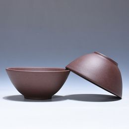 Yixing – tasse à thé avec chapeau en bambou, sable violet, tasse à thé faite à la main, service à thé kung fu, vente en gros, cadeau, vente directe d'usine