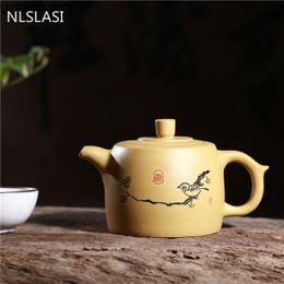 Yixing Purple Sand Teapot 260 ml Clay Purple Cuffized Customalized Ta Set Ta set Ta set Travel Comocince Tea set Wil