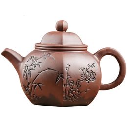 Yixingpurple argile pot pur céramique à la main à grande capacité de thé filtré à la maison unique kung-fu section 240508
