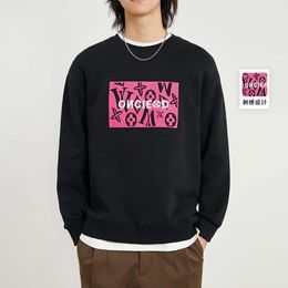 Yizhi – sweat-shirt brodé à col rond pour hommes et femmes, nouvelle marque de mode américaine, automne 2023