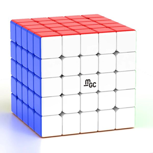 YJ MGC 5x5 M magnétique magnétique Speed Cube sans autocollant Professionnel Fidget MGC 5 M TOYS Cubo Magico Puzzle MGC 5M 240326