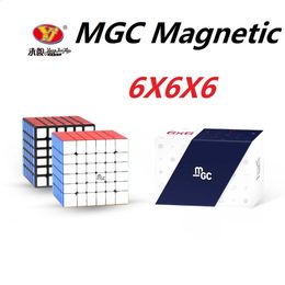 YJ MGC 6x6 M MAGNÉTIQUE MAGIC SPEED CUBE AUTOLER PAS DE VIOLIN PROFESSIONNEM