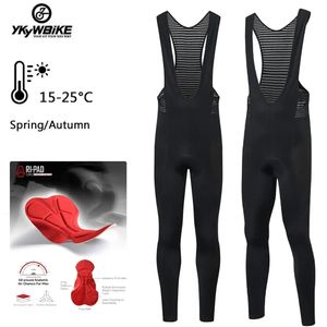 YKYWBIKE Herfst Fietsbroek Heren PRO Bike Lange Broek Koel Ademend Fietsen Bib Broek Sneldrogend Fietstocht Strakke Broek 240129