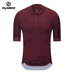 Ykywbike Cycling Jersey Rapide Dry Summer Souche à manches courtes MTB Maillot Bike Shirt Downhill TEES TEES Mountain Bicycle Vêtements 240311