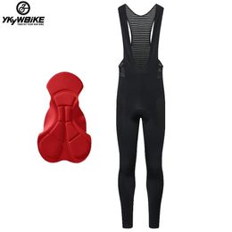 YKYWBIKE hommes cyclisme serré bavoir pantalon longue distance cyclisme pantalons longs séchage rapide Interface élastique Pro coussin printemps automne 240112