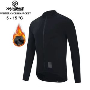 YKYWBIKE Mens Winter Thermal Cycling Jacket MTB Bike Coat Ropa de bicicleta Jerseys de manga larga Ciclismo Chaquetas 231221