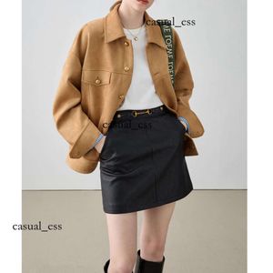 YLY – manteau de Style Simple pour femme, veste ample et Slim en daim, haut court, nouvelle collection automne 2023, 777 918 128, dfashion98