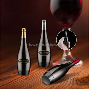 YM Creative Electroplating Open Flame Lichtere Mini Champagne Bottle vorm Iageerbare lichtere groothandel