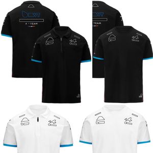 Yoat heren polos heren t-shirts f1 team 2024 t-shirt formule 1 nieuw seizoen racepak poloshirt t-shirt driver fans tops zomer heren zwart t-shirt plus maat