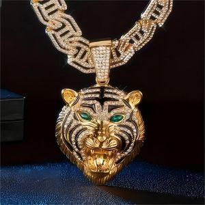 Yobetter Avant-Garde Lion Head Necklace-Bold unisex accessoire inspirerende moed en stijl hip-pop stijl rock