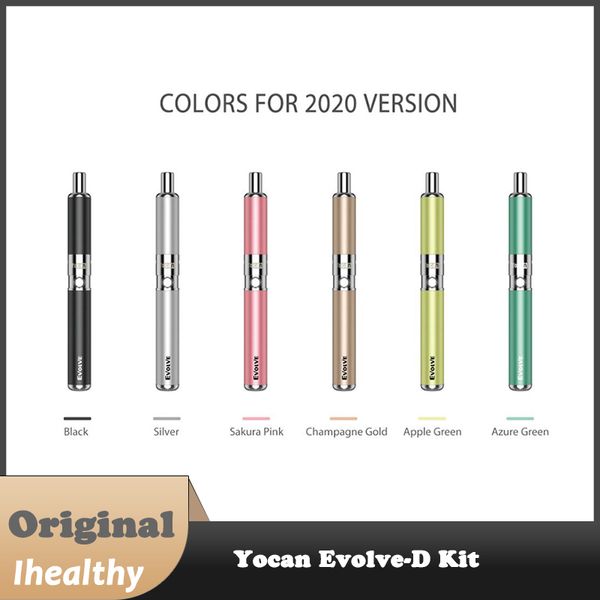 Yocan Evolve-D Kit 650mAh Batterie Vaporisateur à combustion d'herbes sèches Châssis en alliage de zinc Construction Vape Pen