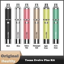Yocan Evolve Plus Wax Vape Pen Kit Batterie intégrée 1100mAh Technologie à double bobine de quartz pour cire et concentré de cigarette électronique