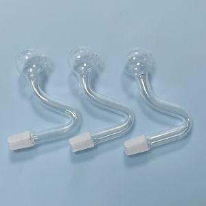 Groothandel rookpijp 10 mm mannelijk vrouwelijk gewrichts glazen olieverbrander 90 graden 20 mm bubbler voor rig waterbong