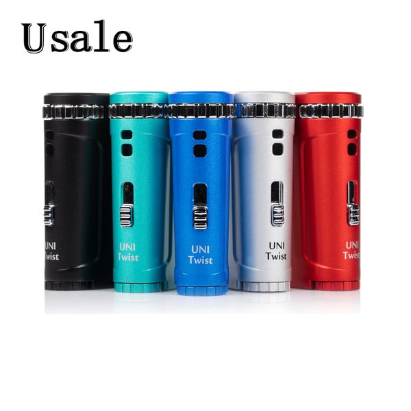 Yocan UNI Twist Box Mod 650mAh Batterie Vaporisateur portable universel VV Volta variable Support réglable en hauteur et en diamètre pour tous les atomiseurs 100% authentique