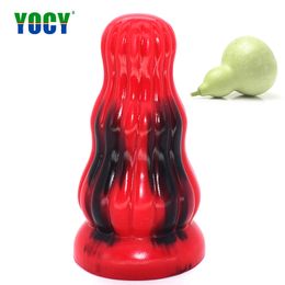 YOCY Enorme Anale Plug Dikke 7.5 cm Sucker Speelgoed Stoten Dildo Butt Masturbatie Siliconen Zachte Dildo sexy Voor Vrouwen