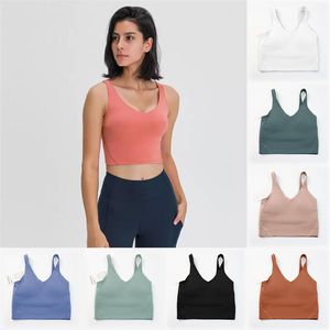 Yoga Align Sports Bra Femmes Deisgners Vêtements De Gym Sous-vêtements Réservoirs Camis Antichoc Course Icône De La Mode Fitness Entraînement U Back S350O