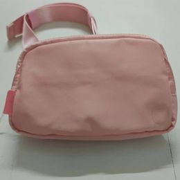 Sac de Yoga rose, sac de ceinture de styliste, sacs d'extérieur en nylon pour femmes et hommes, sac de taille, sangle élastique réglable