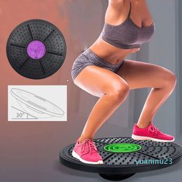 Tablero de balance de yoga Estabilidad del disco Placas redondas Trainer para fitness Sports Winting retorcido Fitness Balance Board XA275A