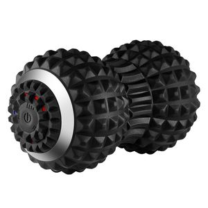 Yoga Balls Electric Massage Peanut Ball 4-Speed Vibrating USB Rechargeable Sport Yoga Foam Roller Muscle Relaxation Small Fitness Equipment 230925