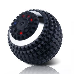 Bolas de yoga Bola de masaje vibratoria eléctrica Deporte Fitness Alivio del dolor en los pies Instalaciones plantares Relevista Gimnasio Entrenamiento en el hogar Yoga Masajeador Bola 230925