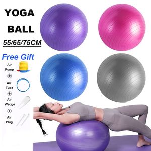 Pelotas de yoga Pelota de yoga Pilates Equilibrio Pelota de fitness Gimnasio Gimnasio Anti-explosión Anti-explosión 55 cm / 65 cm / 75 cm Deportes 230925