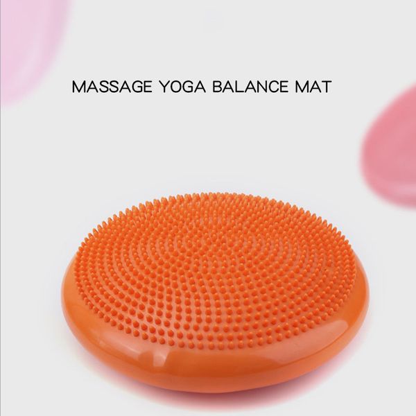 Balles de yoga Balles de yoga Coussin de massage Stabilité gonflable Wobble Balance Disque Coussin Tapis Fitness Exercice Ballon d'entraînement 230925