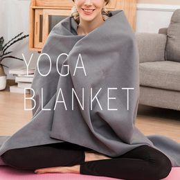 Mantas de yoga Manta Indeformable Lana Gruesa Absorbente de sudor Meditación ultraligera Alfombra amigable con la piel 230612