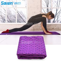 Couvertures de yoga, serviette antidérapante + sac en filet | Tapis en microfibre pour ballet, barre, pilates ou haltérophilie – Excellent ajout