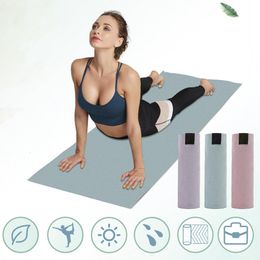 Couvertures de yoga épaisseur parfaite longue couverture de sport à séchage rapide absorption de la sueur tapis anti-dérapant pour 230606