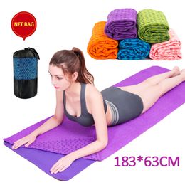 Couvertures de yoga Serviette de yoga Antidérapant Antidérapant Texture gaufrée 100 Absorbant Inodore Couverture en microfibre Coussin Pilate 230612