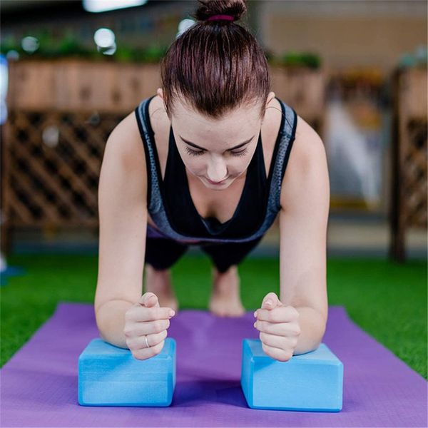 Bloc de Yoga brique EVA mousse colorée antidérapant entraînement musculation exercice Gym équipement de Fitness étirement Sport santé