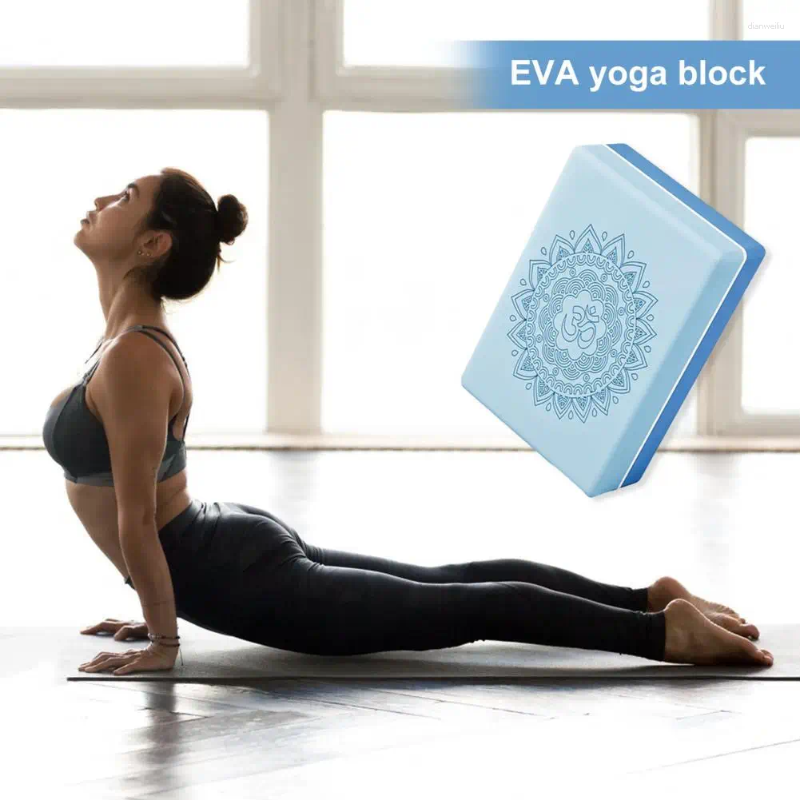 Blocchi yoga 2 pezzi Blocco sportivo Schiuma EVA premium ad alta densità per attrezzature per pose avanzate