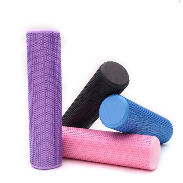 Blocs de yoga 30/45/60CM Rouleau de mousse de yoga Rouleau musculaire EVA haute densité Outil d'auto-massage pour Gym Pilates Yoga Fitness Équipement de gymnastique 230626