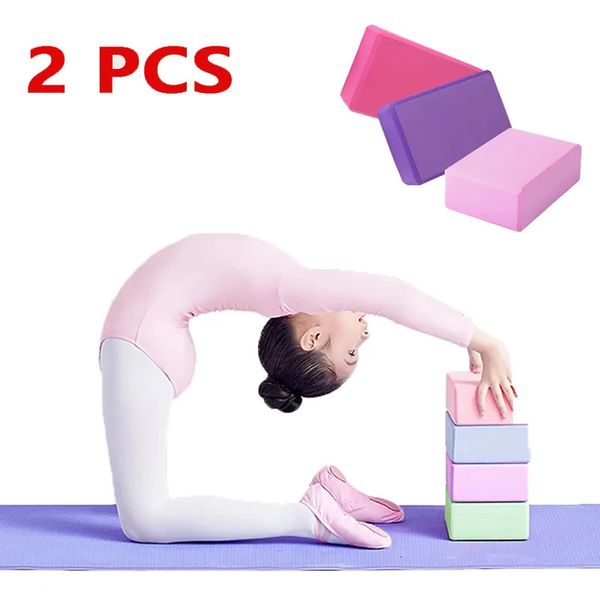 Bloques de yoga Cubos de construcción Ladrillos de Pilates Esteras de refuerzo Suministros deportivos Ejercicio Equipo para el hogar Fitness Eva 231115