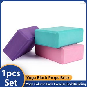 Yoga Blocks EVA Foam Block Props Brick Gym Pilates Column Back Exercise BodyBuilding Fitness Sport Workout Equipment For Home