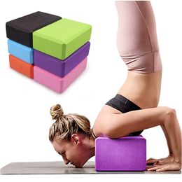 Yogablokken EVA Gym Yogablokken Schuimsteen voor fitnesstraining rekwisieten Yoga-bolsterkussen Kussen Stretching Oefening BodyBuilding-apparatuur 230925