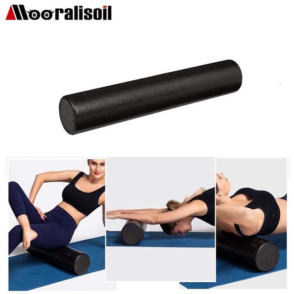 Blocs de yoga Rouleau de mousse solide Rouleau de yoga Exercice de Pilates Masseur de tissus profonds pour rouleau de massage du dos musculaire Brique de yoga Équipement de fitness 230617