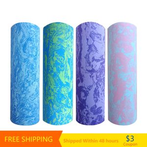 YECOKISO 45/60CM Iriserende Cloud Yoga Foam Roller Pilates Blok Hoge dichtheid Drijvende Roller GYM Fitness Lichaamsmassage Roller 230925