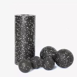 Blocs de yoga Yoga Roller Balls de massage Set Fitness Lacrosse EPP haute densité exercice rouleau de mousse Yoga bloc thérapie Gym exercice de détente 230925