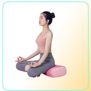 Traversin de Yoga Sel pour méditation et soutien, coussin rectangulaire, accessoires lavable en Machine avec poignée de transport 8432409