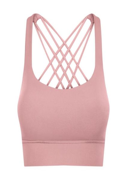 Yoga soutien-gorge sexy dos nu sous-vêtements de sport vêtements de yoga femmes 039s nouvelle fourche beau dos antichoc rassemblé sport dame top8598354