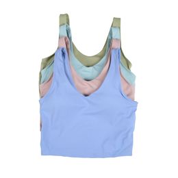 Yoga Bra Tank Womens Sexy Sport Vest Fitness Butter Soft Tank Gym Crop Top Yoga Vest Beauty Back Shockproof Removable Chest Pad Lingerie Breathable
