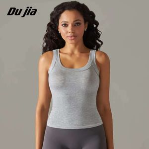 Yoga beha dames nek lu uitlijn yoga u gym sport crop tops naadloze streetwear mager rib-gebreide fiess lopende vest workout bh tanktop vrouwelijk