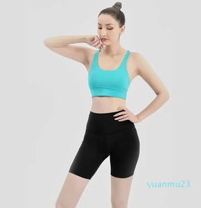 Soutien-gorge de yoga Femmes Soutien-gorge de sport rembourré Shake Proof Running Workout Gym Top Tank Fitness Shirt Vest 01