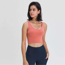 Bras de yoga Bras Femmes de haute qualité Sports sous-vêtements Designer Double face ponçage serré ceinture mince réserve sexy